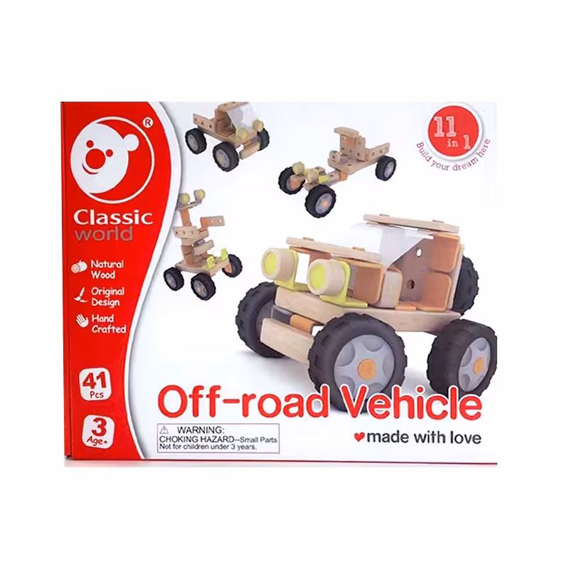 اسباب بازی ماشین آفرود چوبی Classic World مدل 3900