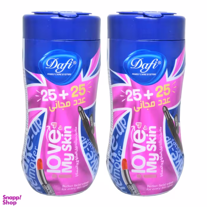 دستمال مرطوب دافی (Dafi) مدل Love مجموعه 2 عددی