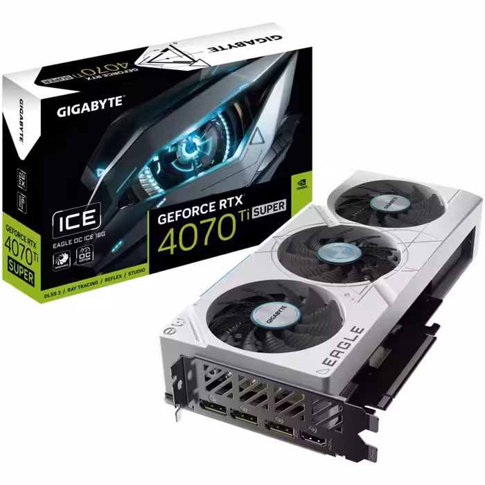 کارت گرافیک گیگابایت مدل GeForce RTX 4070 Ti SUPER EAGLE OC ICE 16G