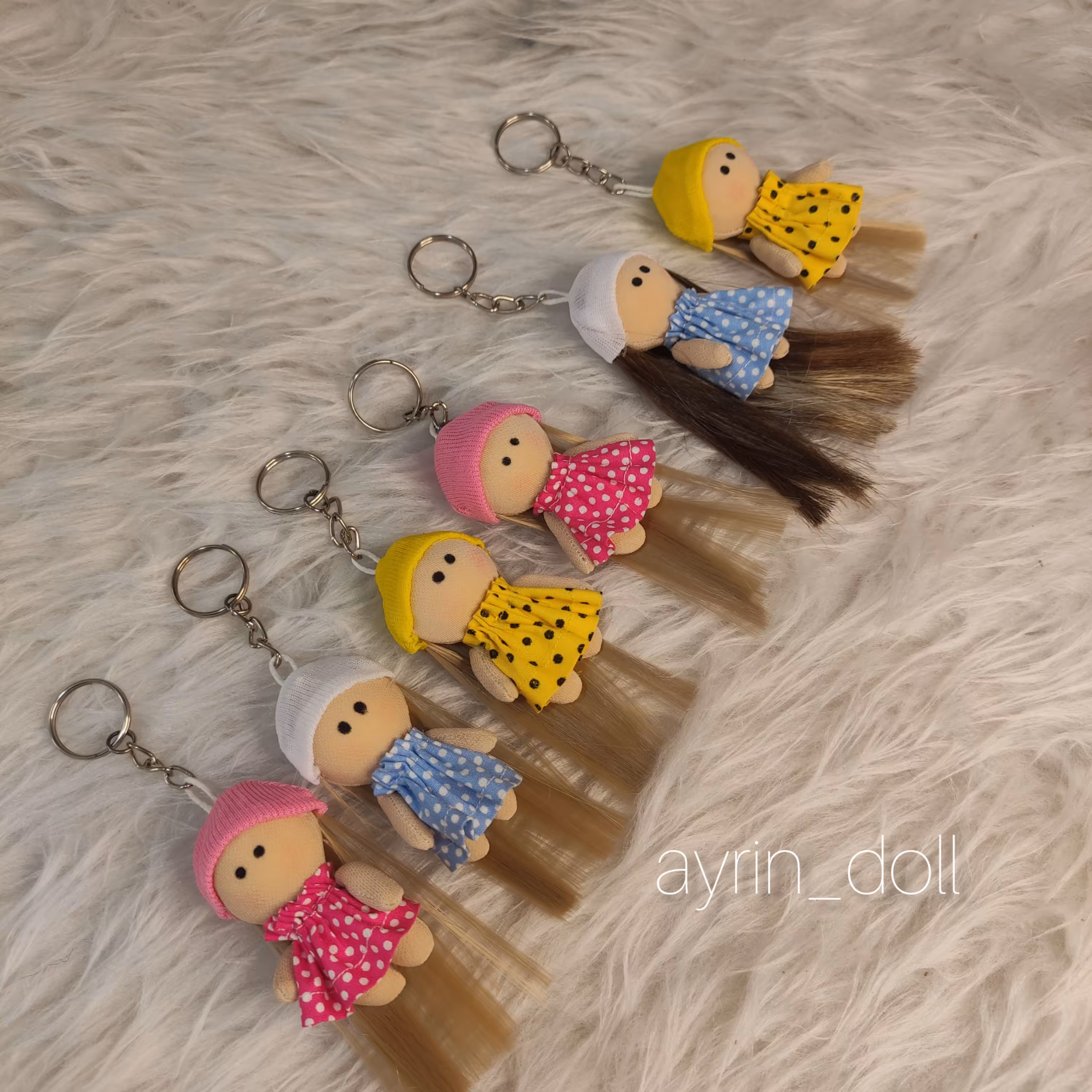 دسته کلید روسی 7سانتی خال خالی 