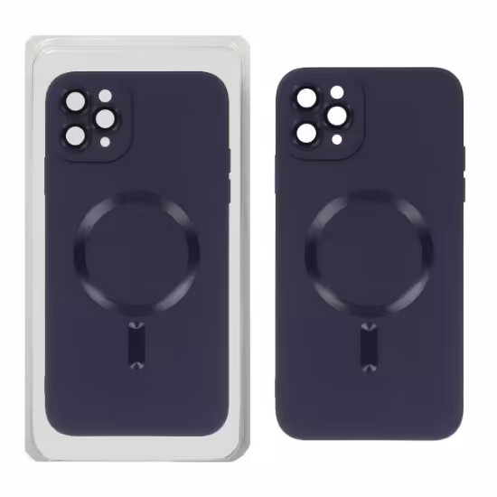 قاب گوشی سیلیکونی MagSafe محافظ لنز گلس برای iPhone 11 Pro
