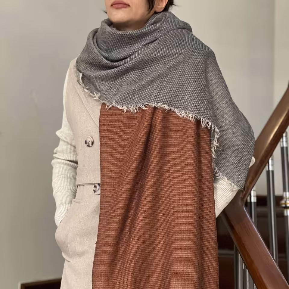 شال نخی لینن پاییزه1 کد82128