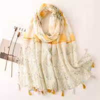 شال TRF منگوله دار 4فصل رنگبندی و طرح بندی عکس موجوده