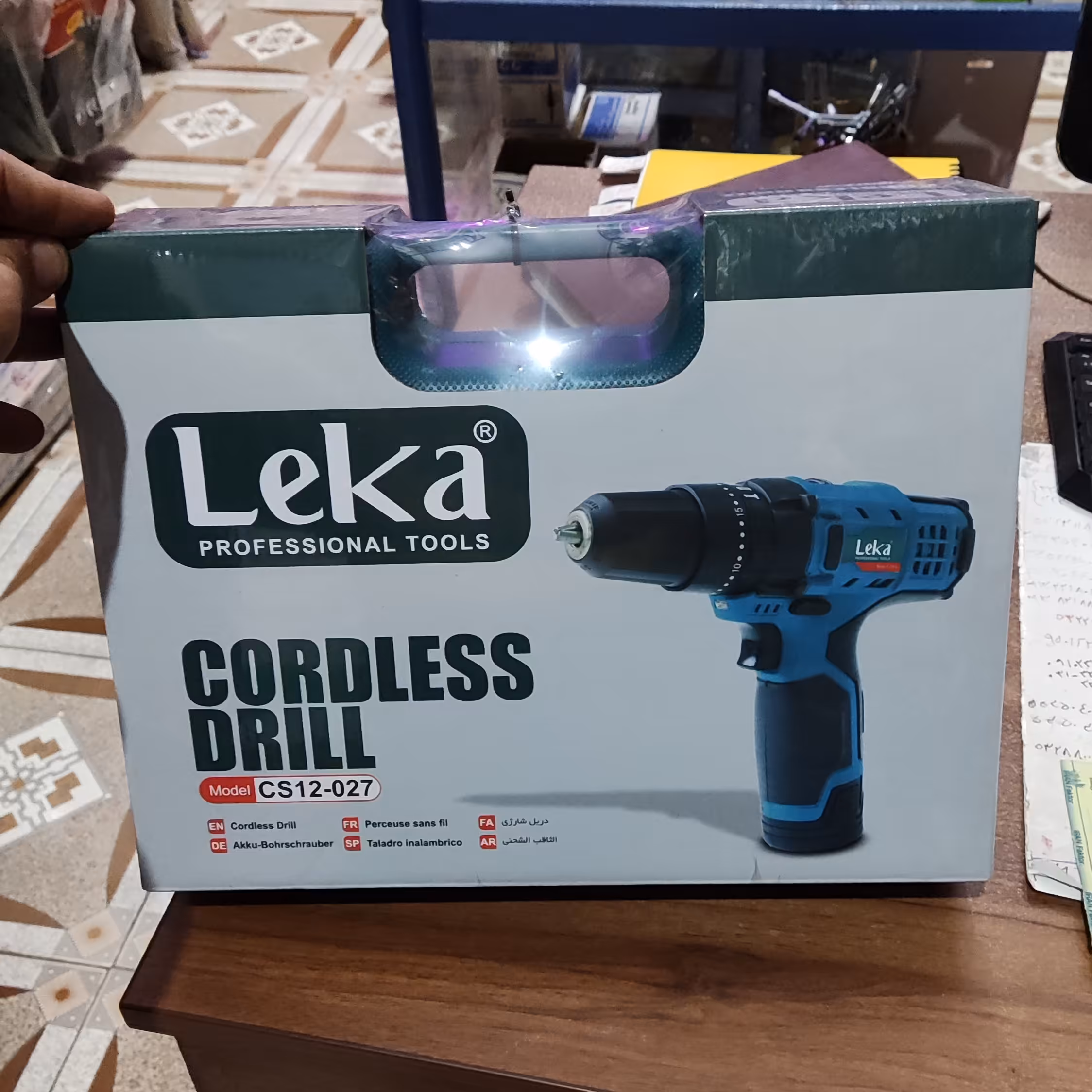 دریل شارژی 12 ولت Leka