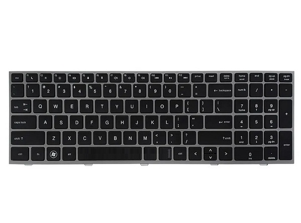 کیبورد لپ تاپ اچ پی ProBook 4540 مشکی با فریم نوک مدادی