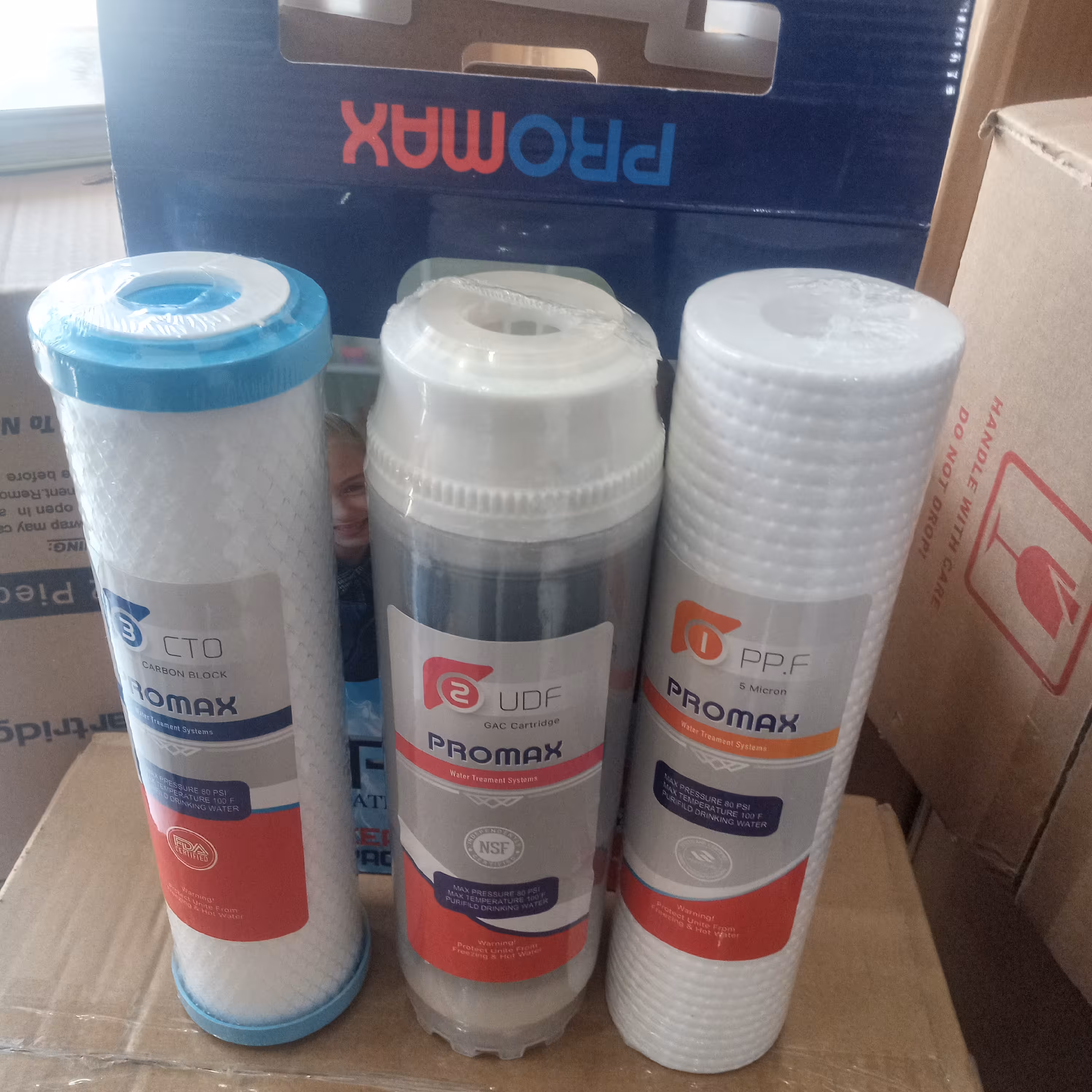 فروش پک فیلتر 1 و2 و3 پرو مکس دستگاه تصفیه آب خانگی با کیفیت ( آب شیرین کن)