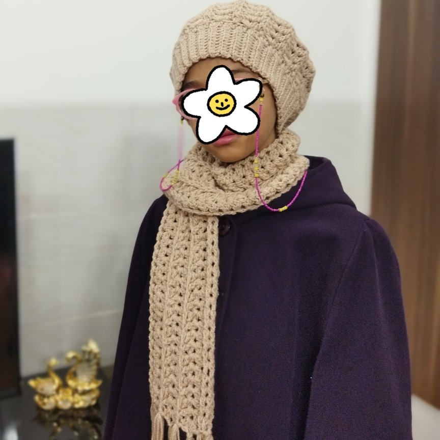 شال و کلاه قلاب بافی