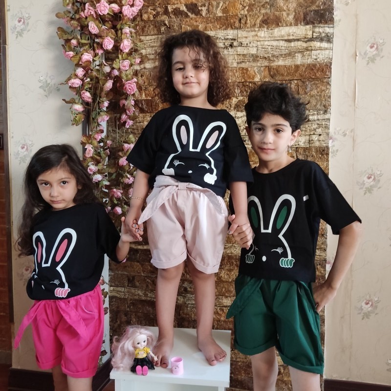کراپ شورتک دخترانه در 4رنگ و 3 سایز مناسب سن 3 تا 6 سال