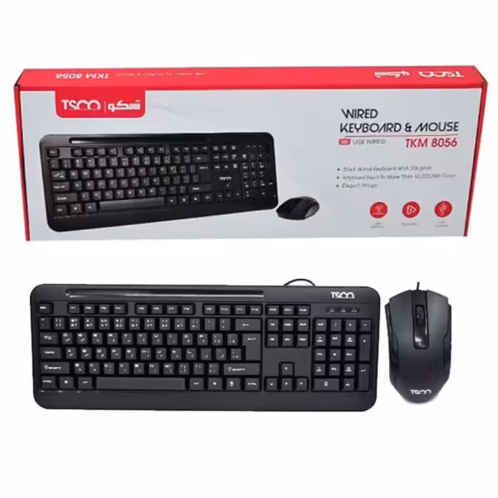 کیبورد و ماوس سیمی تسکو TSCO TKM 8056