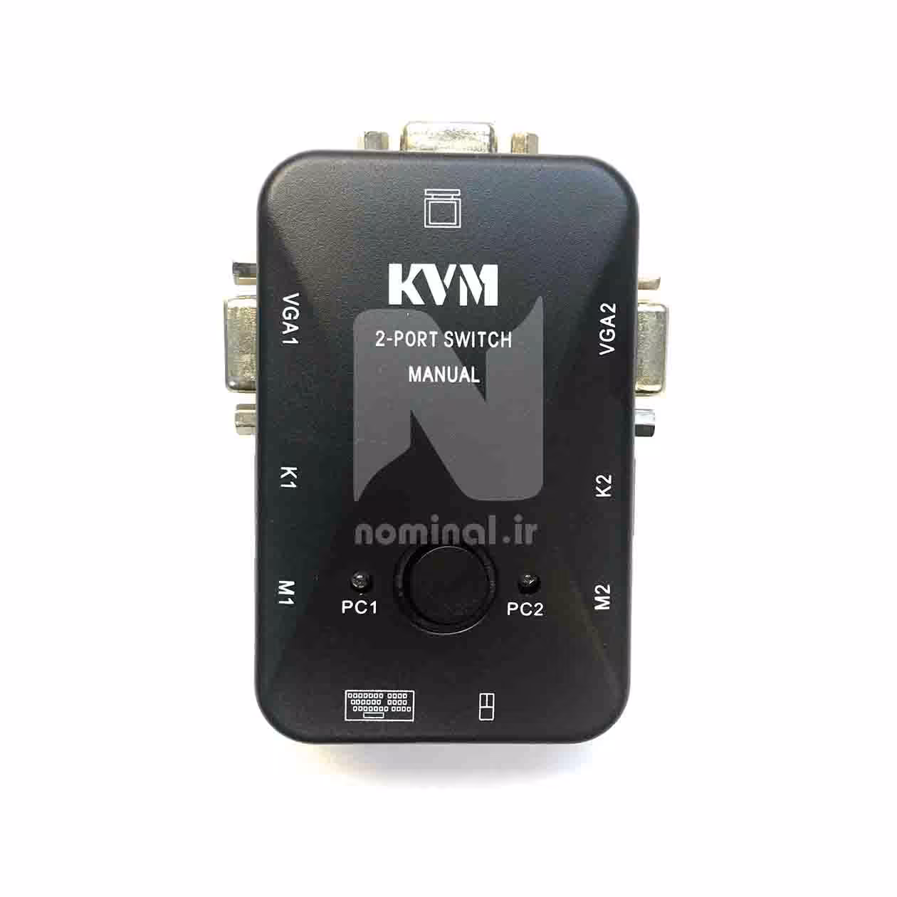 سوييچ KVM دو پورت دستی (ps2)