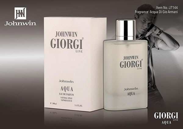 عطر ادکلن جورجیو آرمانی آکوا دی جیو  (25) میل JOHNWIN GIORGI LINE JOHNWIN AQUA ادکلن جانوین جیورجی طوسی