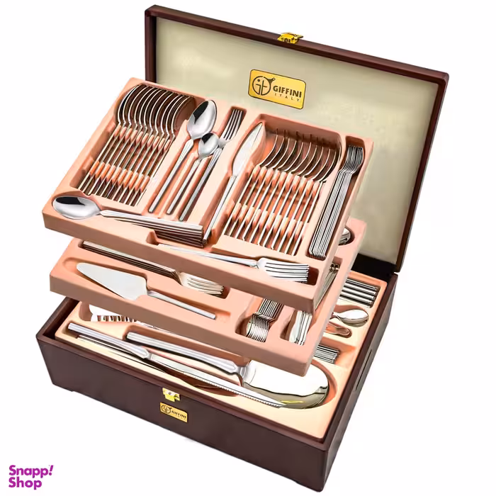 سرویس قاشق و چنگال 148 پارچه جی فی نی مدل A-03 لاکچری