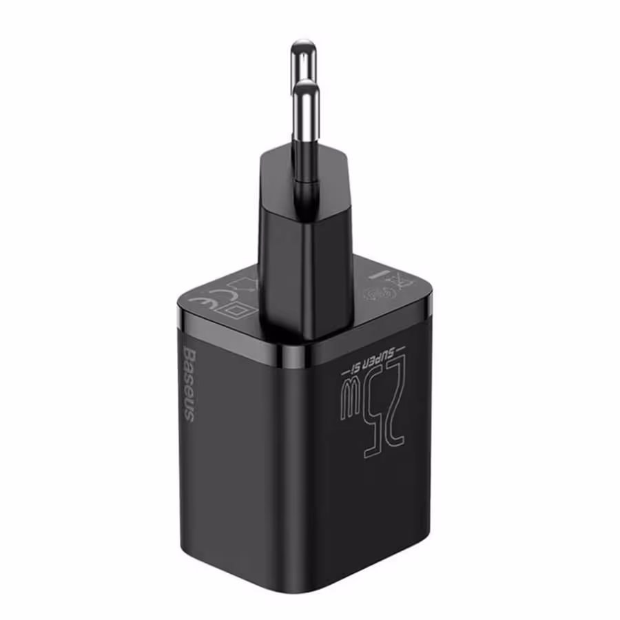 قیمت و خرید شارژر دیواری بیسوس مدل Super Si 1C 25W CCCJG25CE TZCCSUP-L01 EU | یاس ارتباط