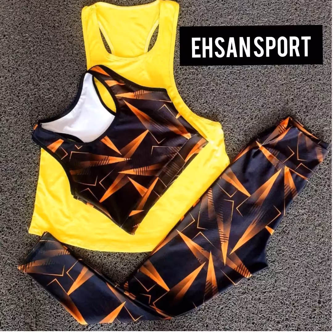 ست لگ و نیمته ورزشی جنس غواصی در سه سایز L .XL.XXL