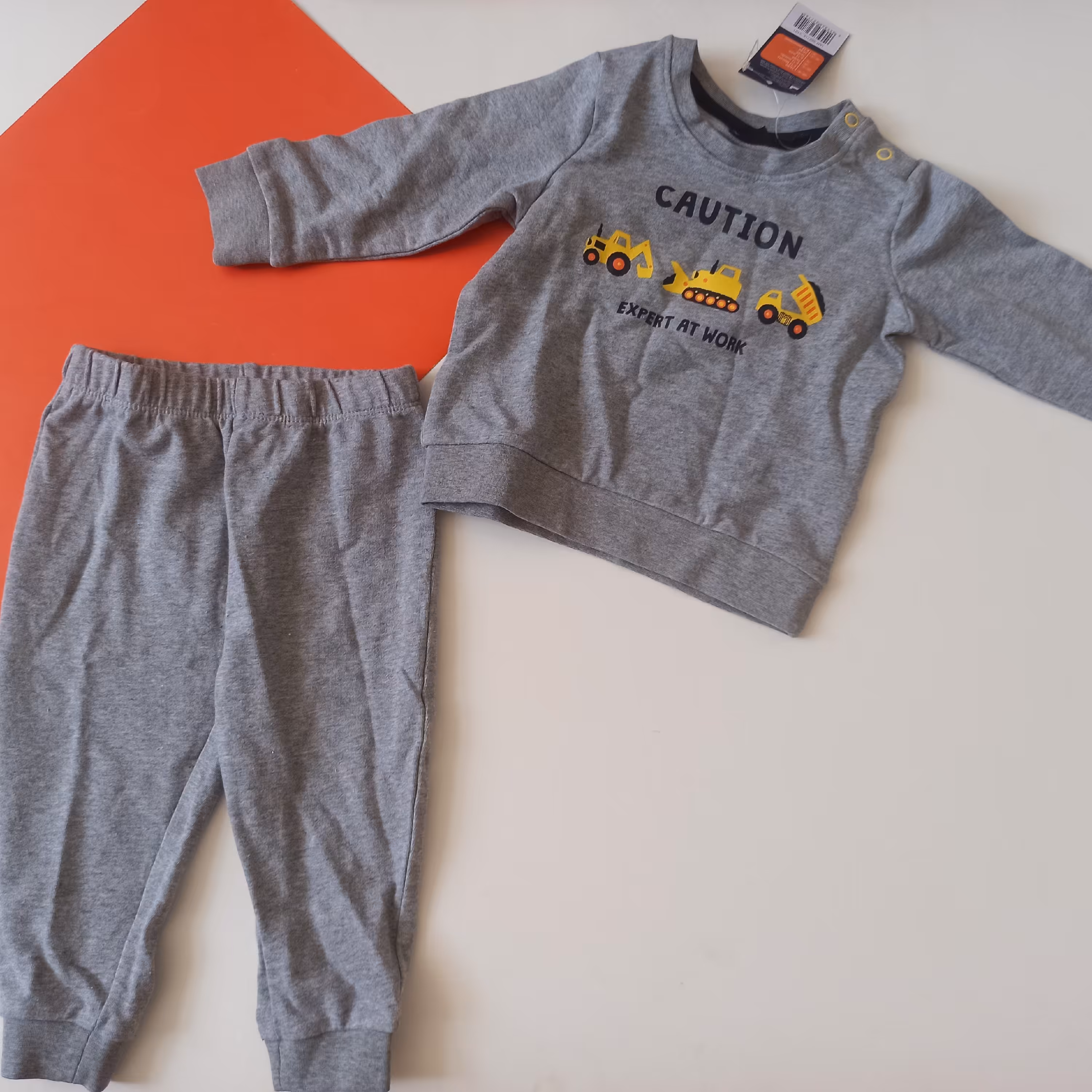  ست نخ پنبه ای نوزادی 6 تا 12 ماه لوپیلو المان بلوز شلوار 