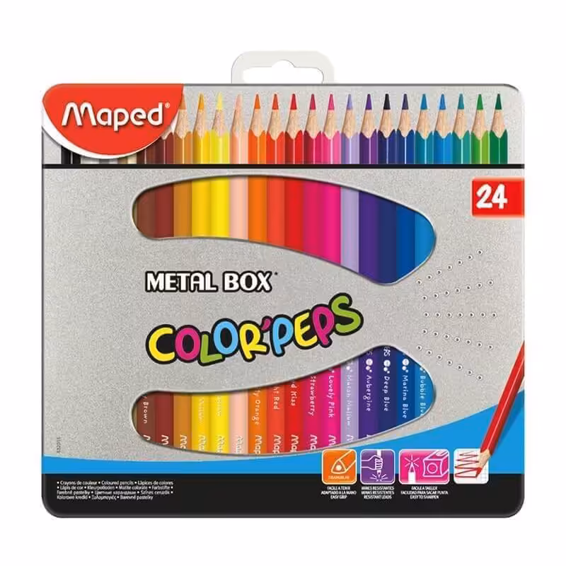 مداد رنگی 24 رنگ مپد مدل کالرپپس