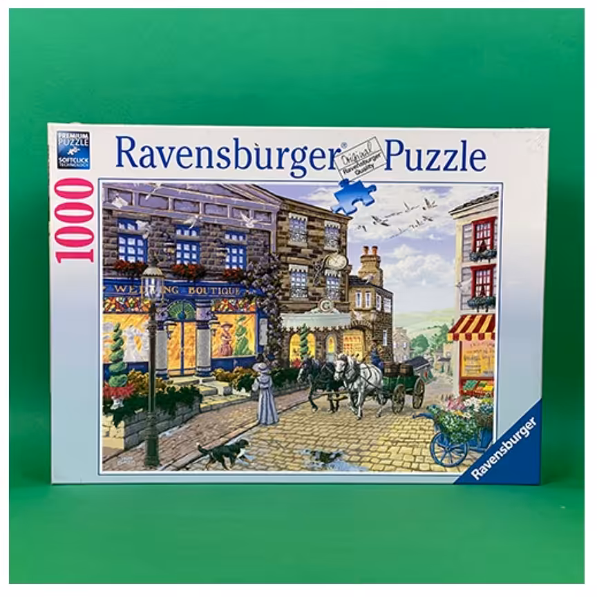 پازل 1000 تکه رونزبرگر طرح The Wedding shop (فروشگاه عروسی)
Ravensburger 19598