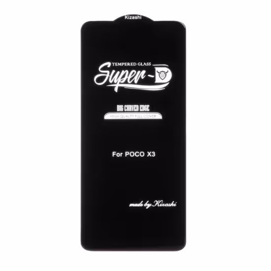 گلس گوشی Full Cover Super D Kizashi-ESD برای Xiaomi Poco X3 / Poco X3 Pro / Redmi Note 9S / Redmi Note 9 Pro / Mi 11T / Mi 11T Pro / Mi 12T / Mi 12T Pro / Poco F3 / Poco F4 / Samsung A71 / A72 / A73 / M54