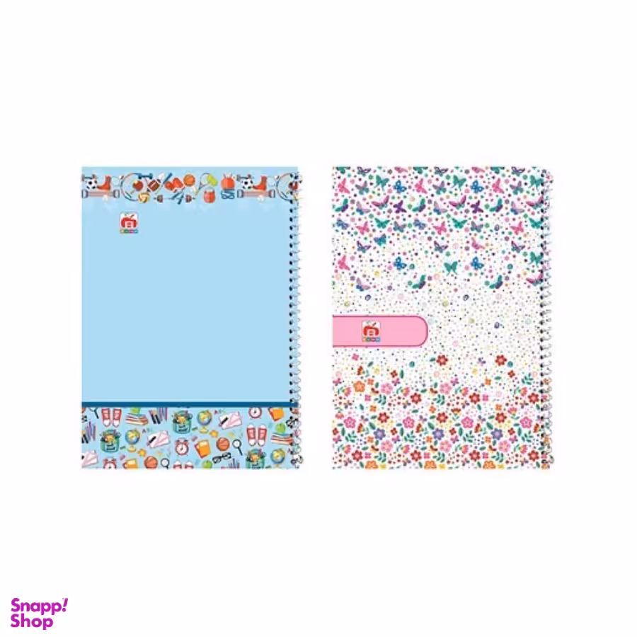 دفتر 60 برگ سیمی دو خط طلقی جایزه کد 7625