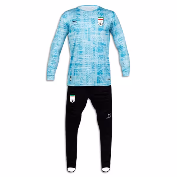 پیراهن و شلوار دروازه بانی ایران 2023 (آبی)