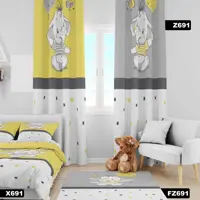 فرشینه اتاق کودک طرح فیل بادکنکی 3 به ابعاد 100 در 150 برواگالری