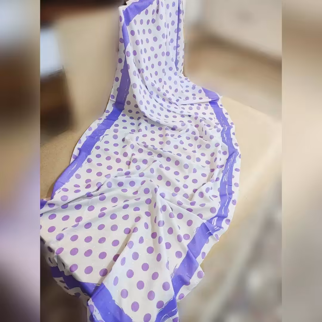 شال نخی خنک اسپرت و رنگ یاسی