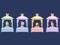 گوی موزیکال و چراغ دار طرح دیزنی