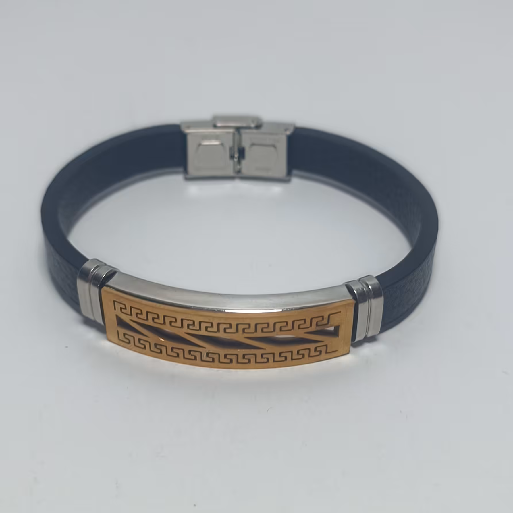 دستبند اسپرت استیل رنگ ثابت کد21فروشگاه آیسان 