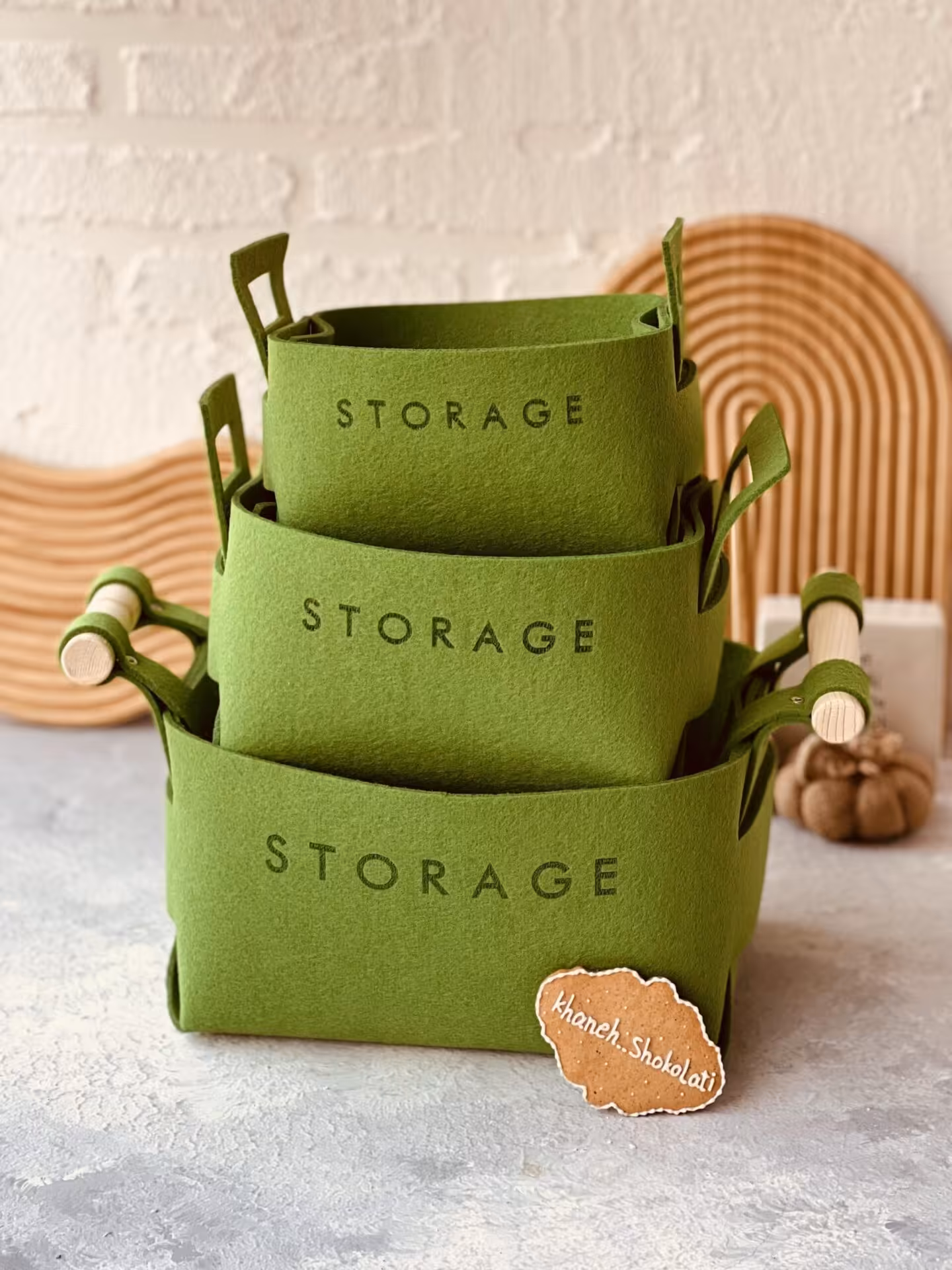 باکس نمدی سبز