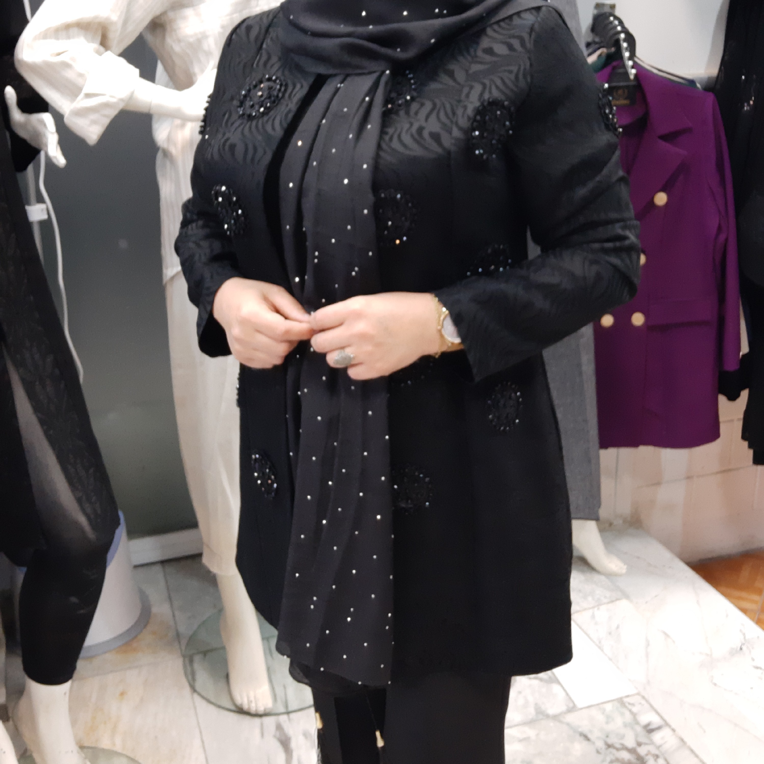 کت مروارید دوزی