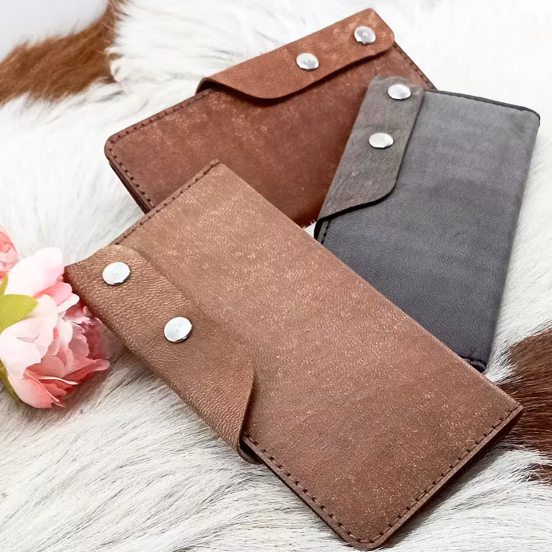 کیف پول .چرم هورس بزی .با کیفیت .دست دوز