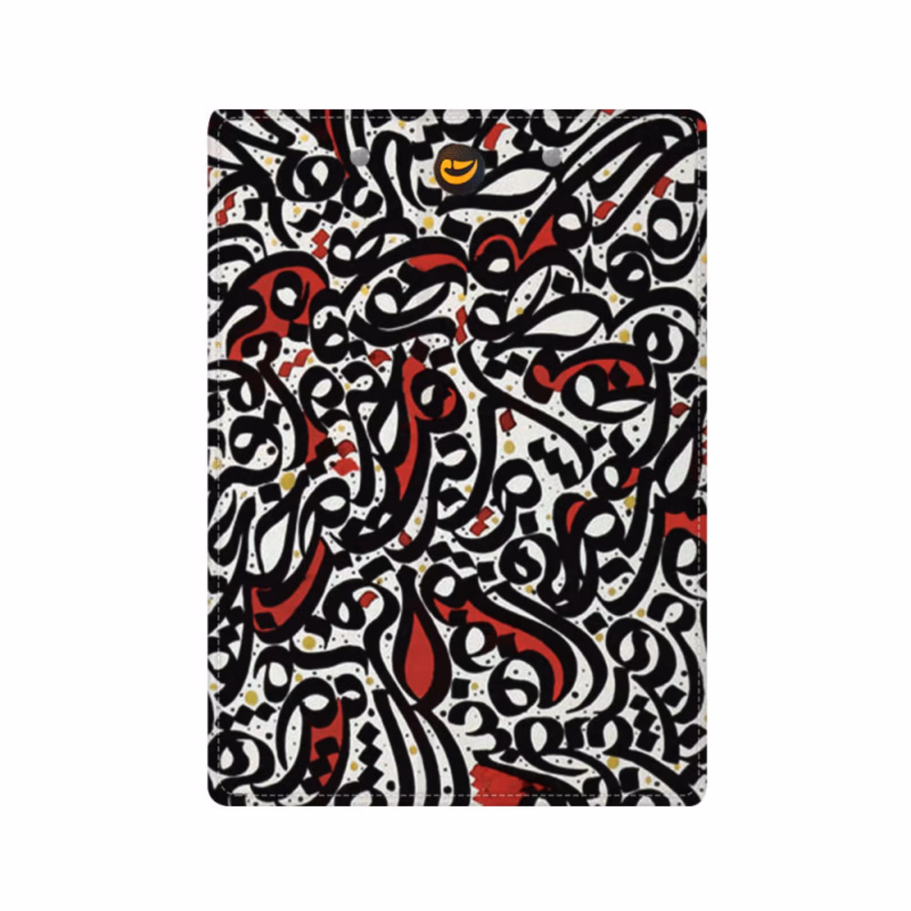 زیردستی کتیبه طرح رقص حروف سایز پاپکویی کد217