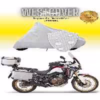 چادر موتورسیکلت خاکستری HONDA CRF1100L آفریقا دوقلوی ماجراجویی ورزشی DCT کیسه عقب سازگار با برنزه موتور سیکلت پوشش WestCover