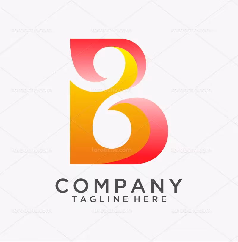 لوگوی حرف B لاتین | گرافیک با طعم تربچه