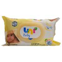 دستمال مرطوب کودک یونی بیبی Uni baby بسته 56 عددی