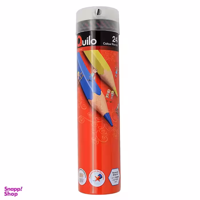 مداد رنگ ی کویلو (Quilo) مدل لوله ای 24 رنگ