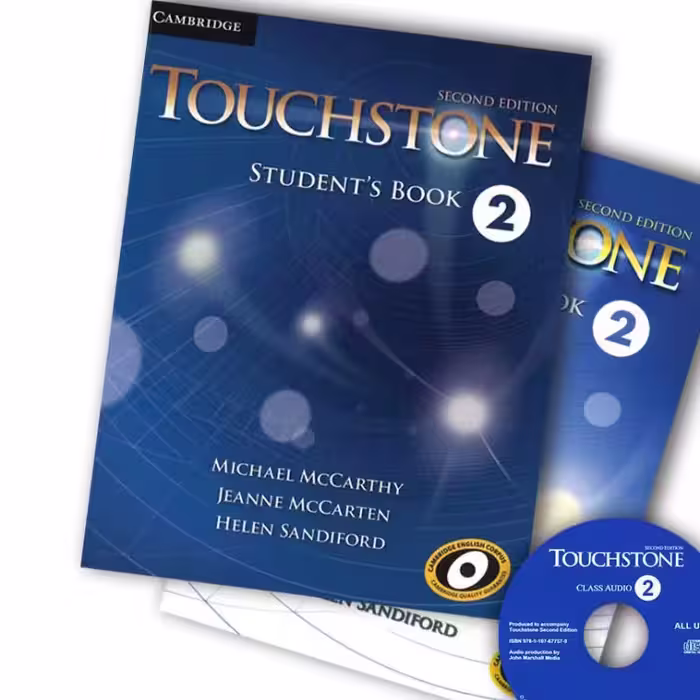 کتاب تاچ استون 2  touchstone(کتاب کار، کتاب دانش آموز و سی دی)