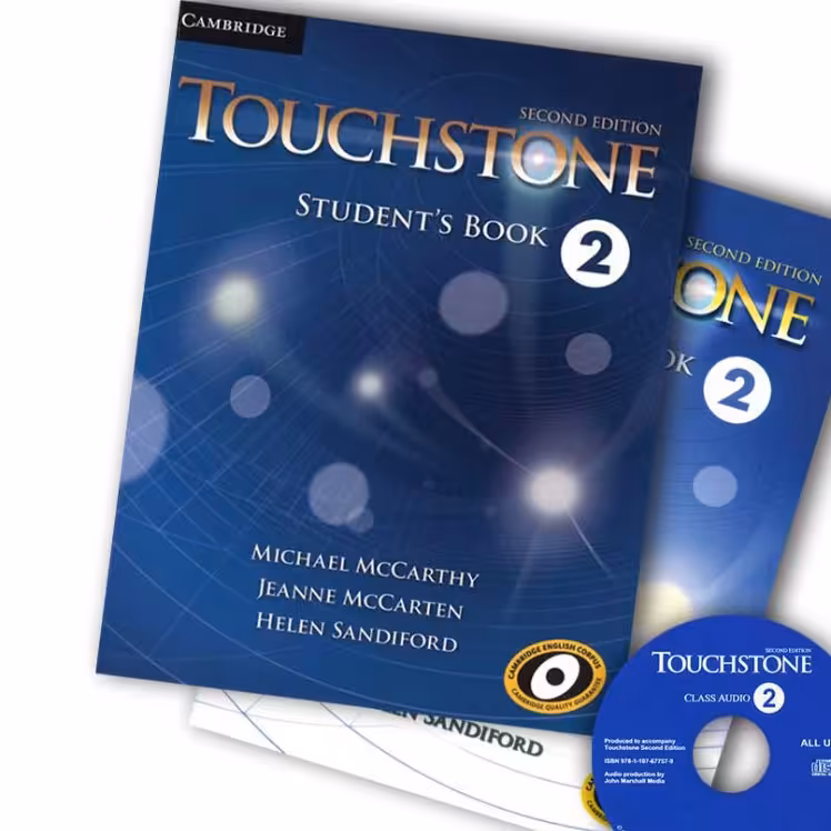 کتاب تاچ استون 2  touchstone(کتاب کار، کتاب دانش آموز و سی دی)