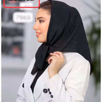 مینی اسکارف مشکی ساده