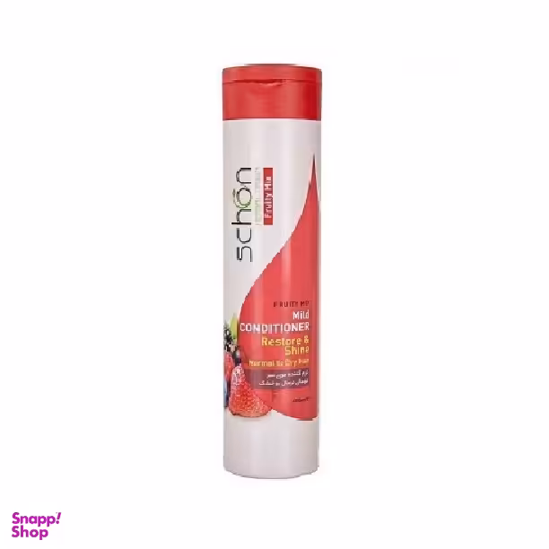 نرم کننده مو سر شون (Schon) مدل Restore & shine مناسب موهای نرمال و خشک حجم 400 میلی لیتر