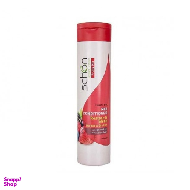 نرم کننده مو سر شون (Schon) مدل Restore & shine مناسب موهای نرمال و خشک حجم 400 میلی لیتر