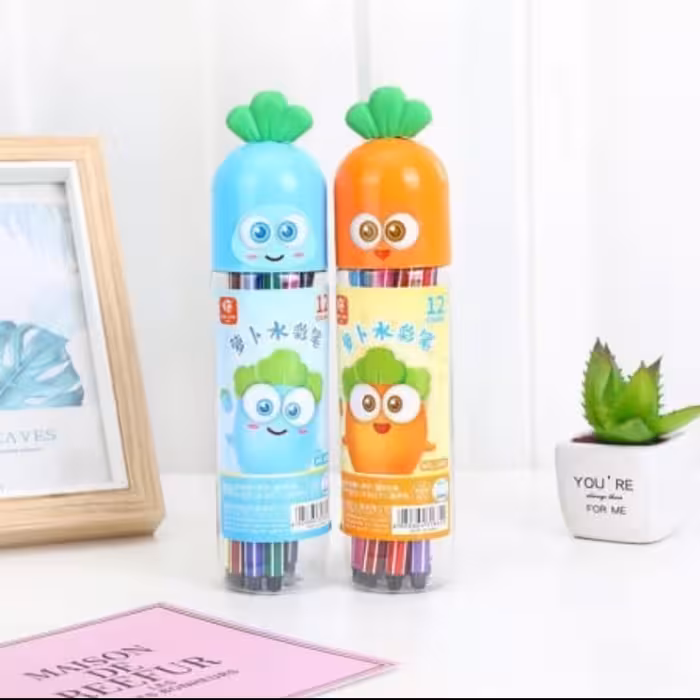 ماژیک رنگ آمیزی 24 رنگ وارداتی و باکیفیت جعبه دار