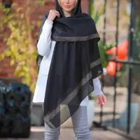 روسری زنانه ویسکوز(نخ ابریشم) لمه دار  طرح مارک DC  