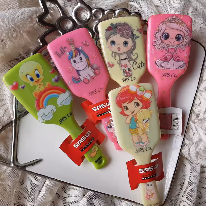 برس بچه گونه با دندونه پلاستیکی_نرم و سبک واسه کوچولوهای قشنگتون