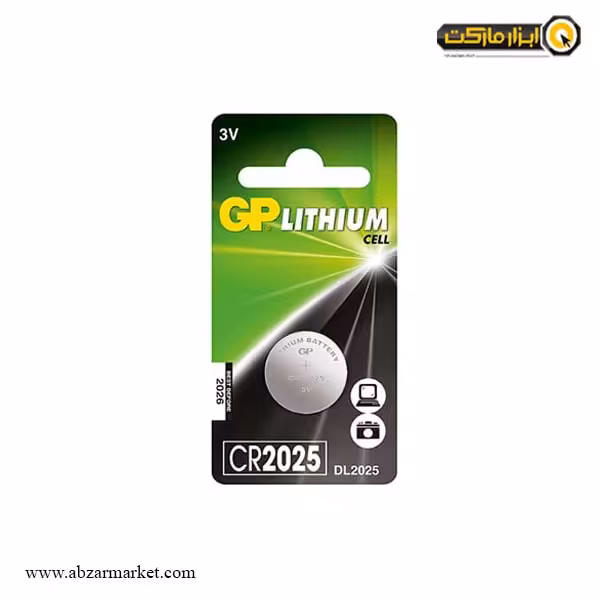 باتری سکه ای جی پی لیتیومی مدل GP-2025