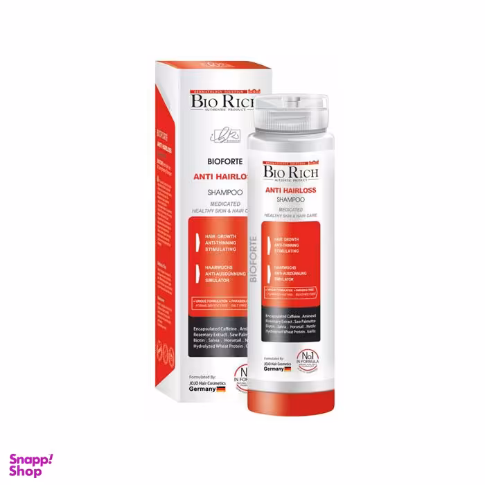 شامپو مو بایو ریچ (Bio rich) مدل Anti Hair Loss حجم 250 میلی‌لیتر