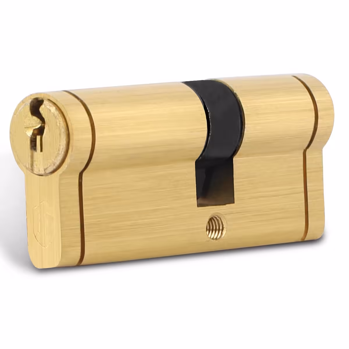 سیلندر قفل درب تنسر مدل طلایی ساتن سایز 70 کلید دوشیار