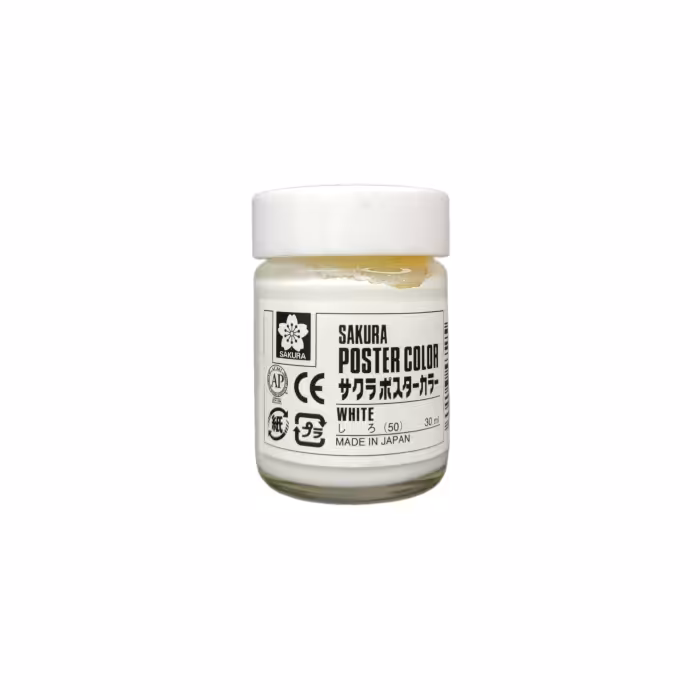 گواش ساکورا رنگ White حجم 30 میلی لیتر کد 50
