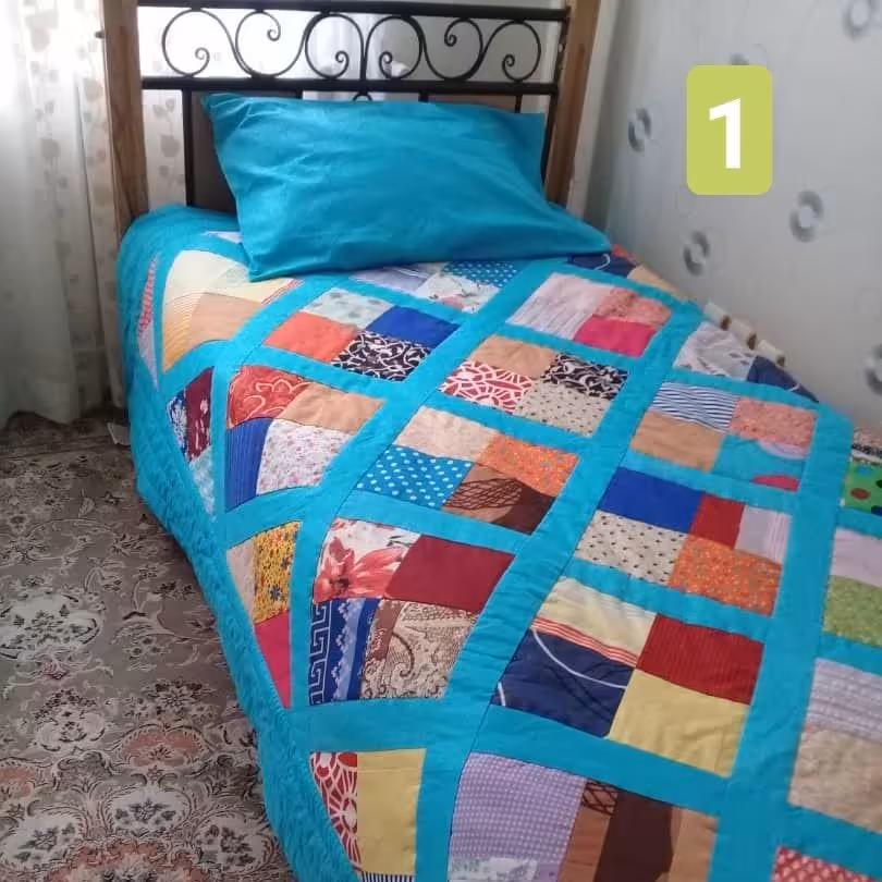 روتختی یکنفره تکه دوزی