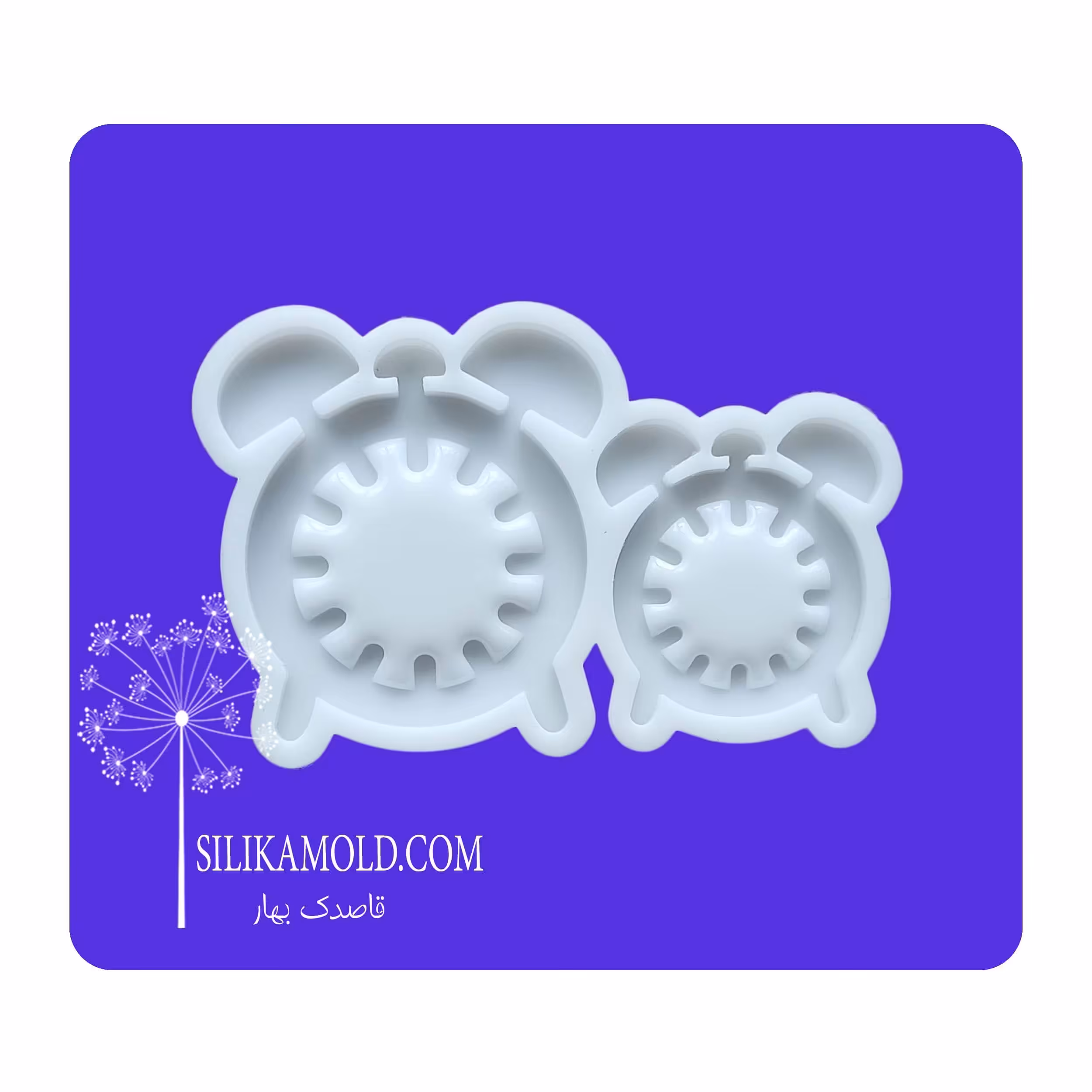 قالب سیلیکونی رزین مدل ساعت رومیزی طرح آکواریومی کد C-ak2